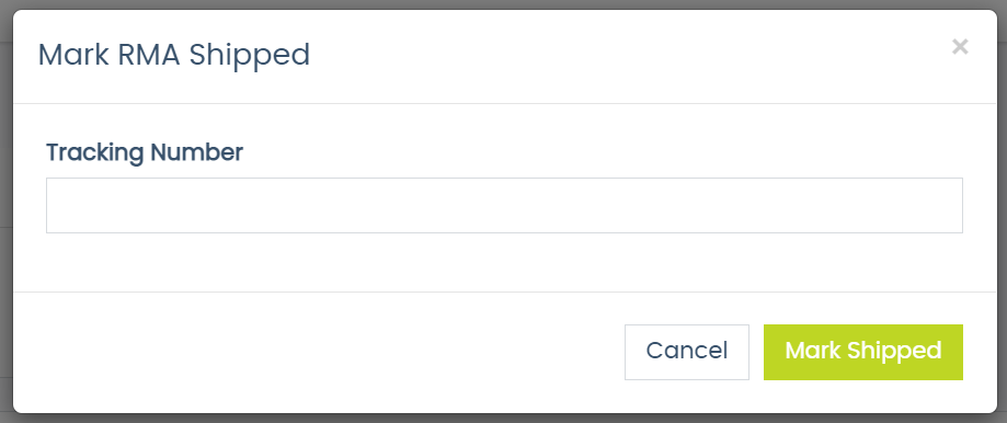 Marking the Return as Shipped – Help Center