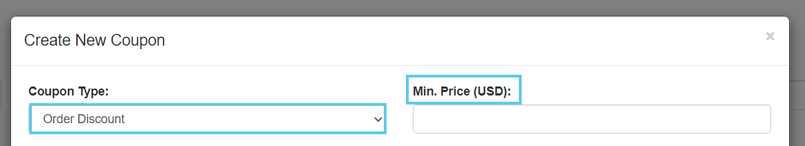 Price (USD) field