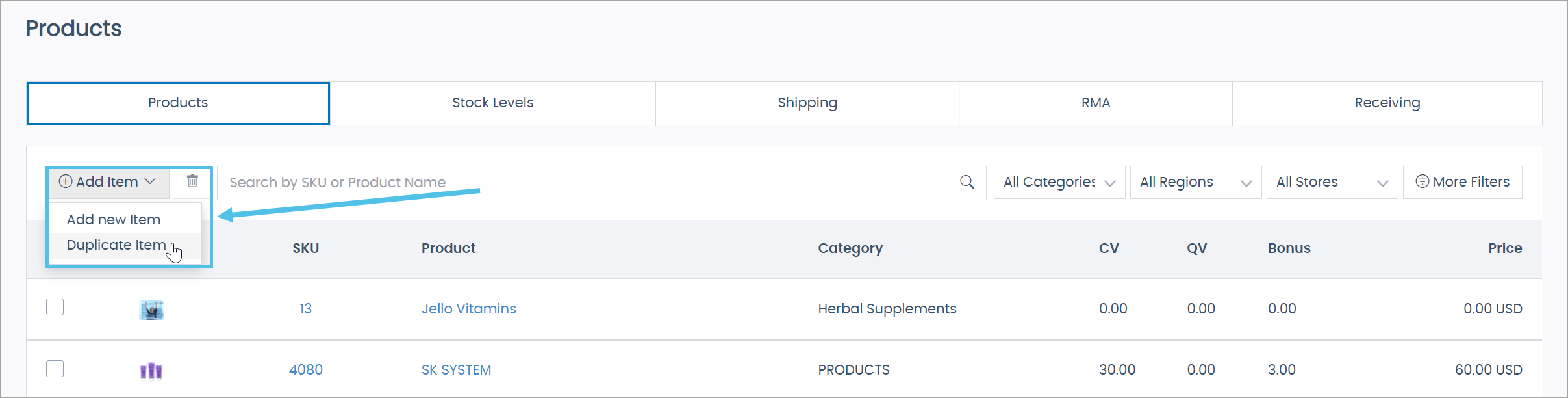 Adding an Inventory Item – Help Center