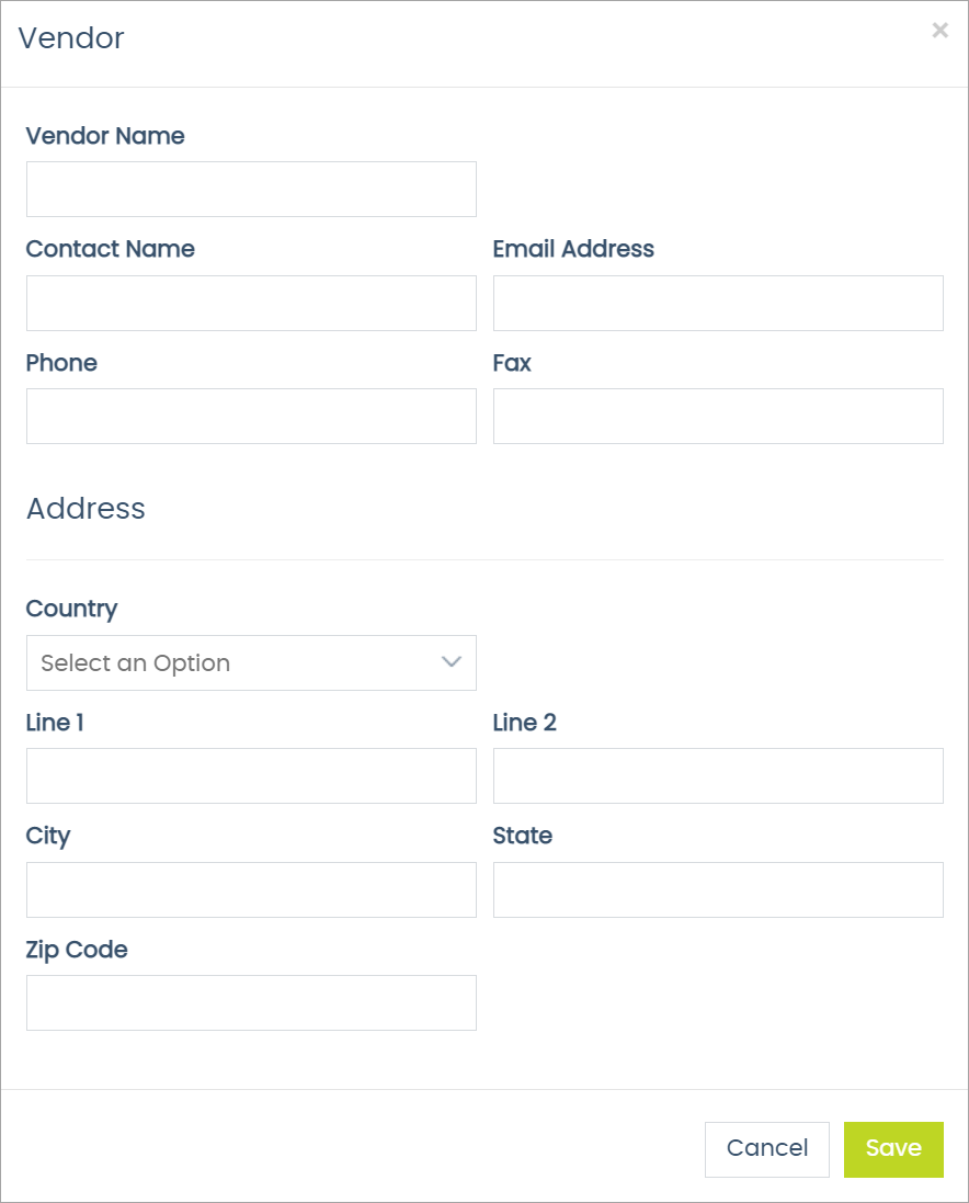 Adding Vendors – Help Center