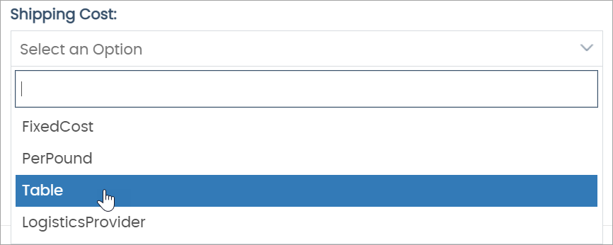 Shipper Table Example Setting up a Shipping Table – Help Center