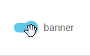 banner toggle