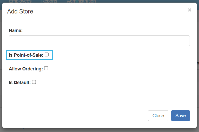 Is Point-of-Sale setting
